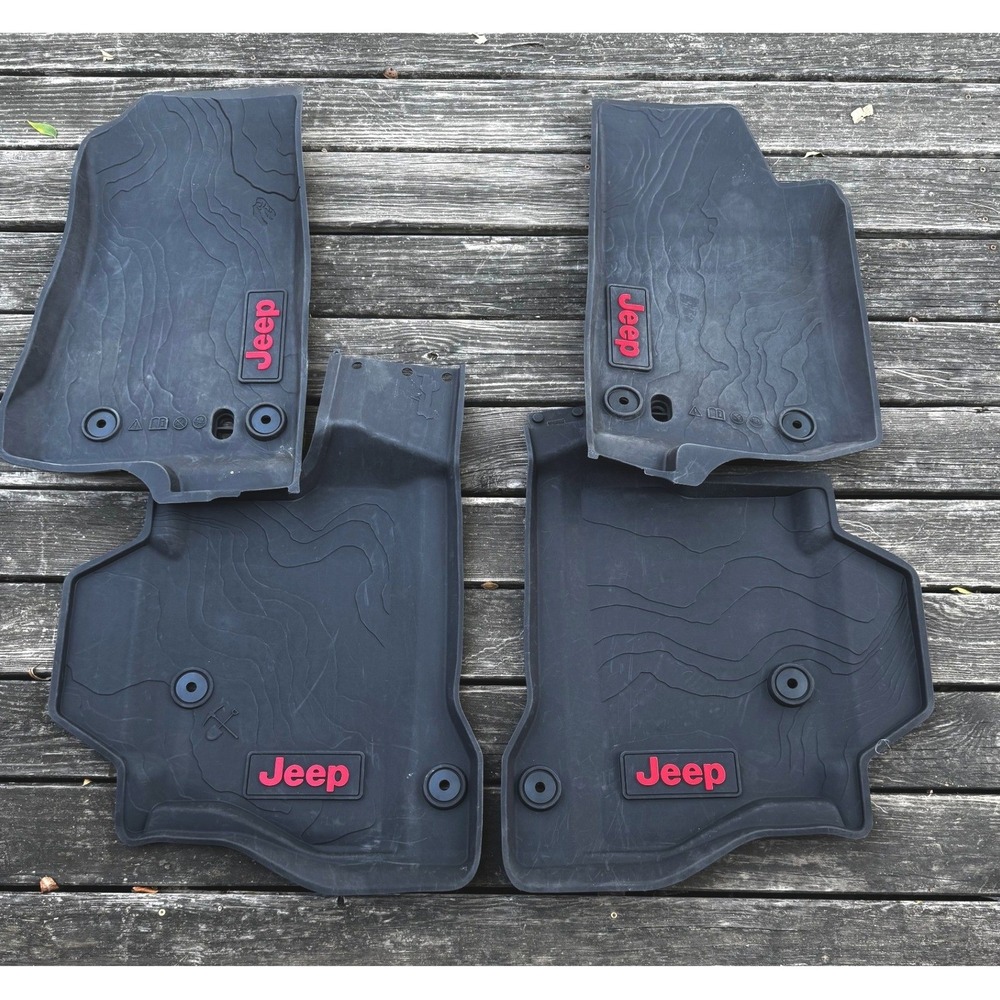 OEM Mopar 2020-2026 Jeep Gladiator JT All Weather Floor Mats Set 4 82216629AB